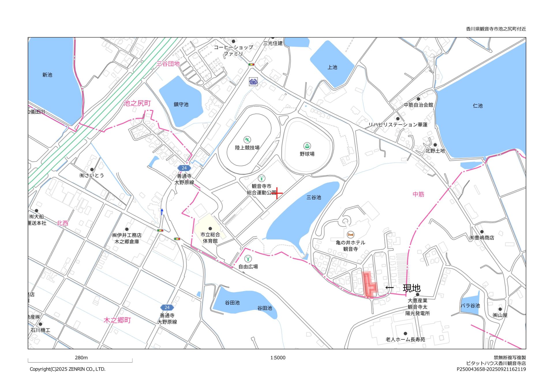 Property location and site map